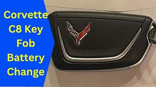 C8 Corvette  Key Fob Battery Replace