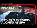 Fernando Alonso's Helmet Cam at Spa | 2021 Belgian Grand Prix