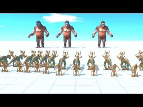 GORO BROTHERS VS ARMED CARNIVORE DINOS - ANIMAL REVOLT BATTLE SIMULATOR