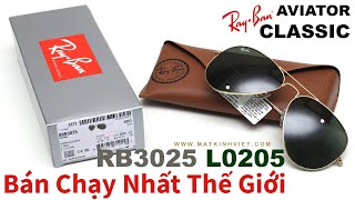 Mắt kính bán chạy nhất Thế giới, Ray-Ban Aviator Classic RB3025 L0205