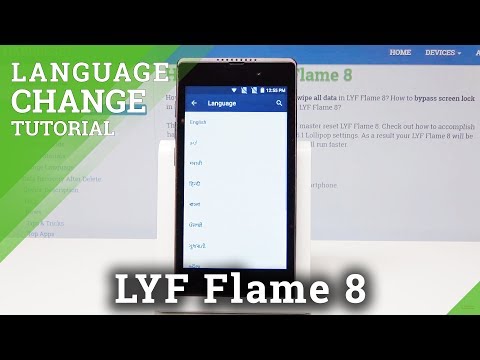 How to Change Language in LYF Flame 8 - Language Settings