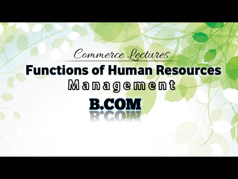 What is human resource human resource management b com business organisation and management