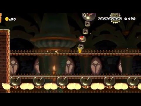Thwomp, Chomp, Munch Challenge! by Kevin - Super Mario Maker - No Commentary 1AE