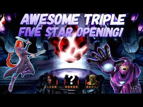 Awesome Triple 5-Star Crystal Opening! | Marvel Contest of Champions