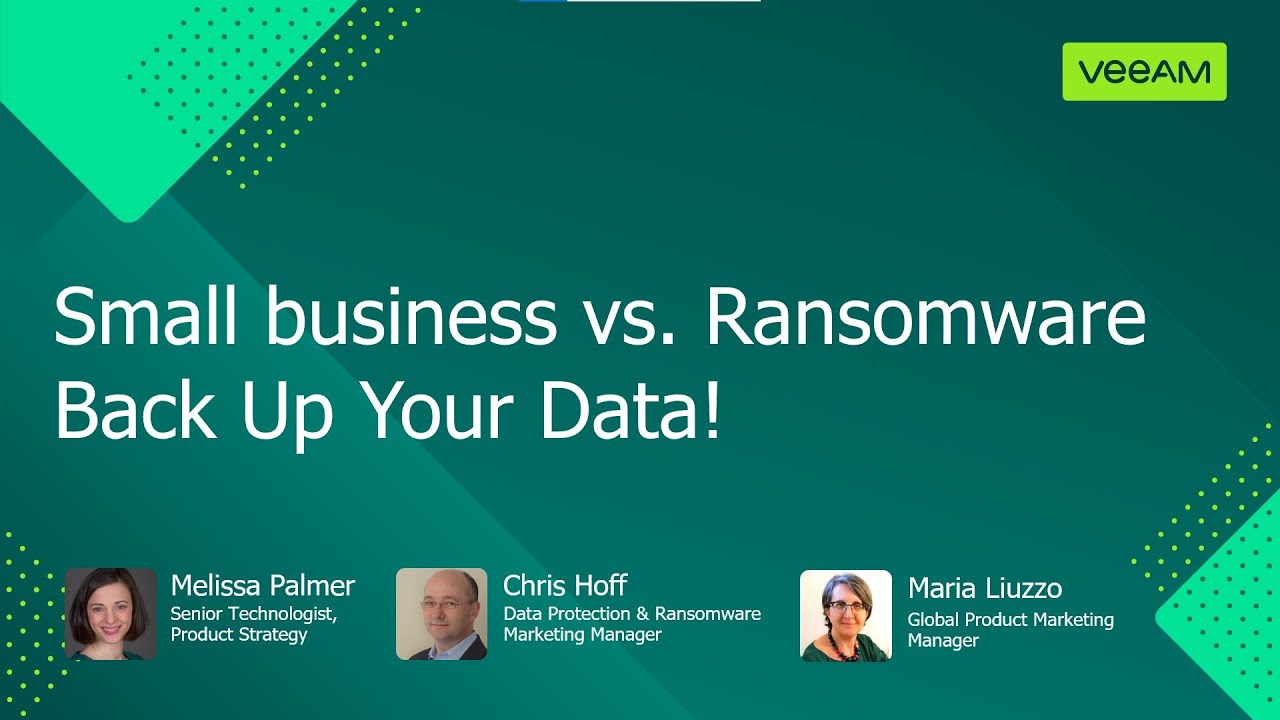 Small Business vs. ransomware: Backup your data! video