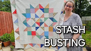 CHARM PACK QUILT - Stash Buster | Quilting Vlog