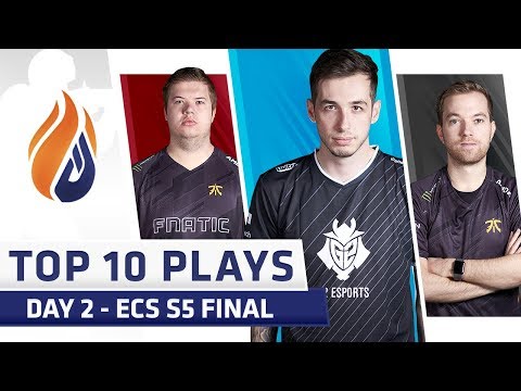 Top 10 Plays - DAY 2 - ECS S5 Finals  - Feat. kennyS, JW, Xizt!