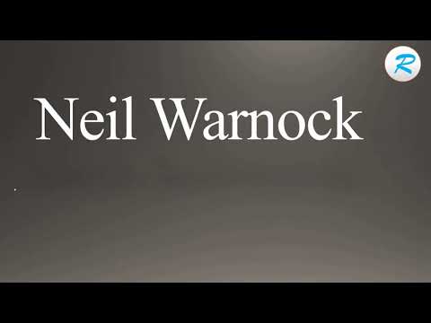 How to pronounce Neil Warnock