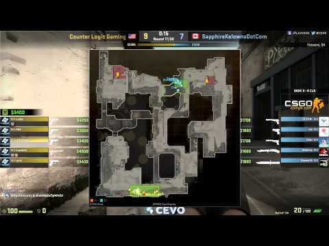 SKDC vs CLG Game 1 (CEVO-P CS:GO Season 7) - Dust & p0stpwned