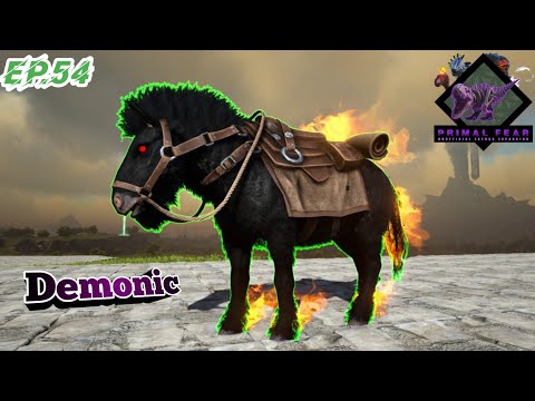 Demonic Equus Taming ❤️‍🔥🔥 in Ark Primal Fear ,Ark Survival Evolved EP.54