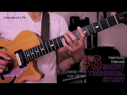 Short Technical Study #6 (Harmonic Intervals) - major / melodic minor