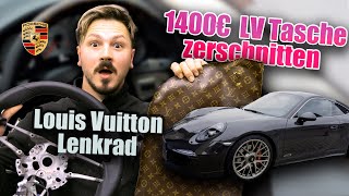 Louis Vuitton Lenkrad für Porsche | 1400€ Tasche zestört | Mylenkrad Manufaktur