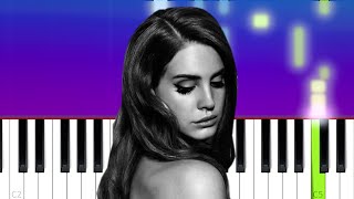 Lana Del Rey - TV in Black and White  (Piano Tutorial)