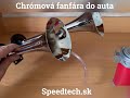 Klaksón 12V - podtlakové 2-tónové fanfáry s kompresorom (295mm) - Video Youtube