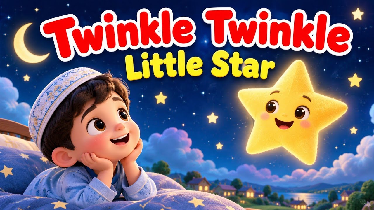 Twinkle Twinkle Little Star  |  Islamic poem for Kids | Little Muslims TV