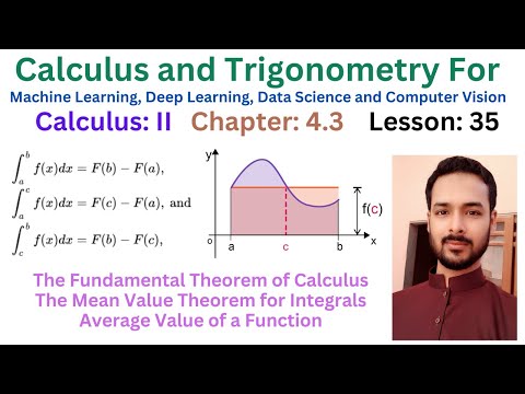Lesson 35 Part I The Fundamental Theorem of Calculus | The Mean Value Theorem for Integrals