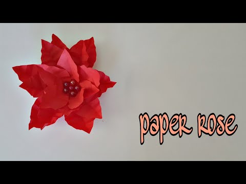 how to make beautiful and easy paper flower/easy crafts/diy flowers/flowers craft/recyclage