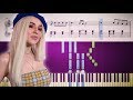 SWEET BUT PSYCHO (Ava Max) - Piano Tutorial + SHEETS