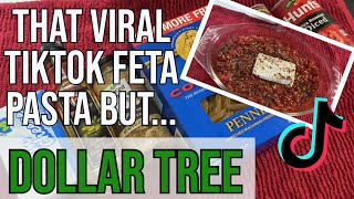 That Viral TikTok Feta Pasta...But Dollar Tree!! | Dollar Tree Meal