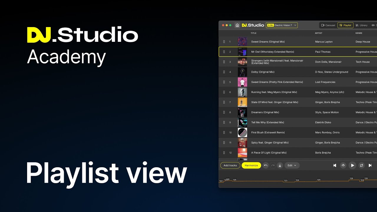 Playlist View Essentials for DJs | Spot Key Clashes, Visualize BPM & Build Structure