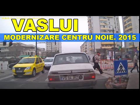 Orasul VASLUI noie 2015 traseu Centru - Cartier - Varianta - OMV Petrom - Crucea Garii - Traian