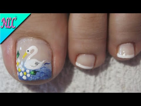 DISEÑO DE UÑAS PARA PIES FLAMENCO ¡Muy fácil! – FRENCH NAIL ART –  FLEMISH NAIL ART – NLC