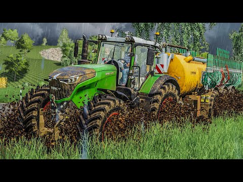 LS19: GÜLLE fahren im Matsch - Schlammschlacht auf dem Feld | FARMING SIMULATOR 19