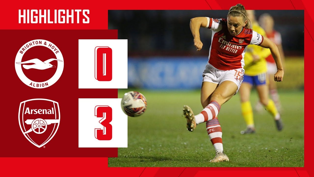 HIGHLIGHTS | Brighton 0-3 Arsenal | WSL | Blackstenius (2), Mead