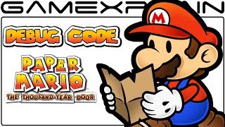 Debug Code for Paper Mario: The Thousand-Year Door Discovered 13 Years Later
