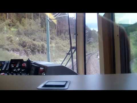 S Bahn Karlsruhe Mitfahrt mit Eilzug S81 von Freudenstadt Stadt Ausfahrt bis Baiersbronn Einfahrt