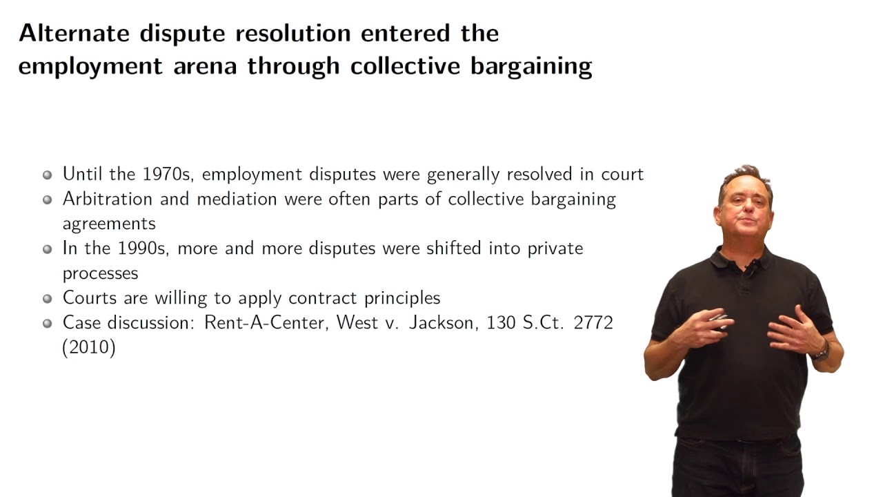 Employment Law Module 1 6 Private Resolution of Employment Disputes Part 1 12 min
