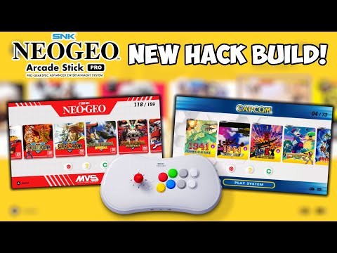 Neo Geo Arcade Stick Pro Capcom & Neo Geo Only Hylostick Pro Hack Build With New Themes!