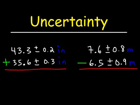 Uncertainty - Addition and Subtraction Video