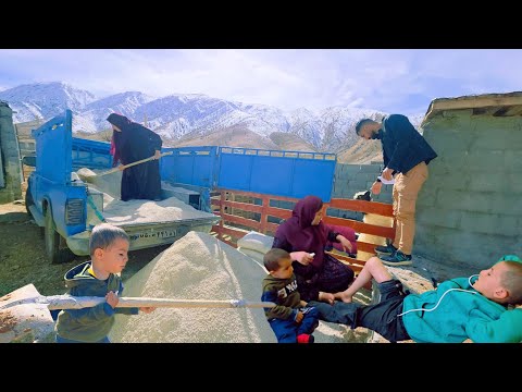 Day in the Life with the Tris Family: Unloading Materials and Abbas's Foot Pain