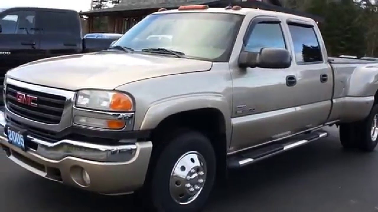 2005 GMC SIERRA 3500 SLT DUALLY DURAMAX DIESEL ...