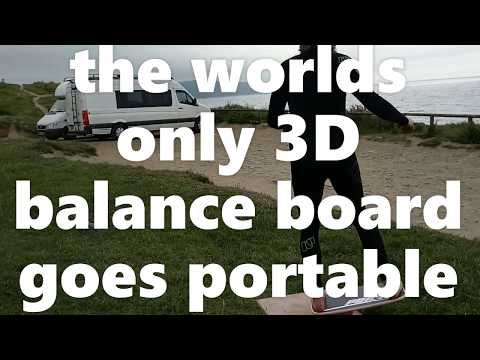 Portable 3D balance board - The new Porto LongTail - by CoolBoard balance boards