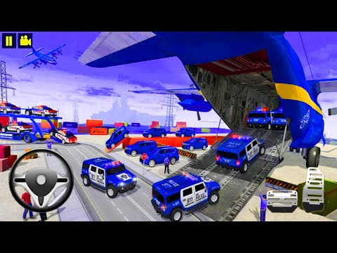 Grand Police Cargo Transport Truck 3D Police Games - Police Car Transporter Plane - Android Gameplay