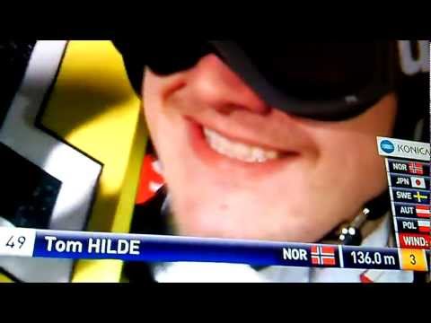 Tom Hilde - Sapporo 2013 - 136m - 1st round-3th place! - HD