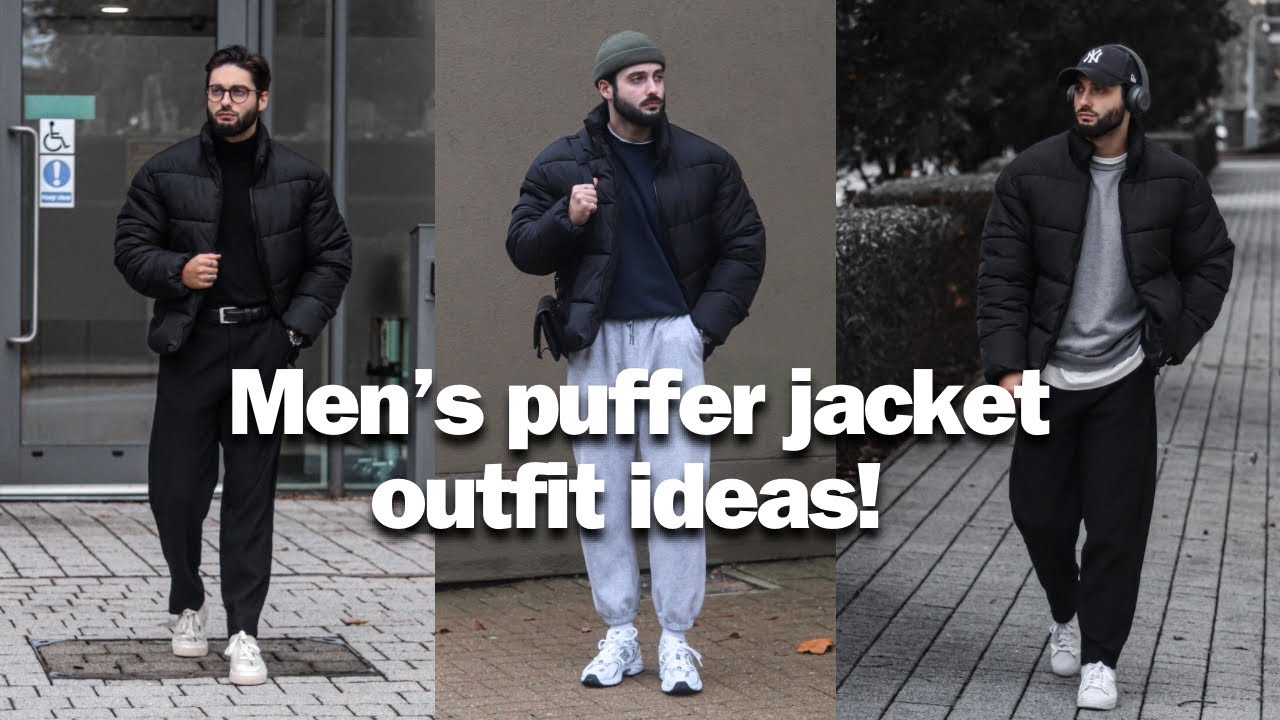 5 Puffer Jacket Outfits For Men! (How to style a puffer jacket!) Men’s winter outfit ideas 2025