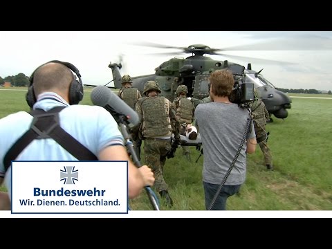 Dreharbeiten zur Arbeitgeberkampagne – Sanitätsdienst der Bundeswehr