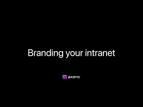 Branding your intranet — Axero Solutions Intranet