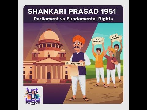 Shankari Prasad vs UOI (1951) | Landmark SC Judgments Explained | Just Legal | ENGLISH