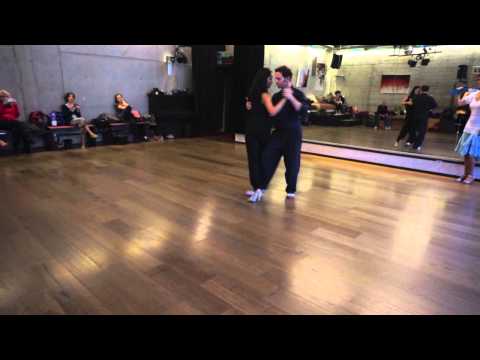  Joachim Dietiker  and  Michelle Marsidi  are  dancing  to  the  tango  "  Viviani  "  by  Carlos di Sarli