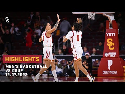 Men's Basketball - USC: 64, CSUF: 50 - Highlights (12/7/22)