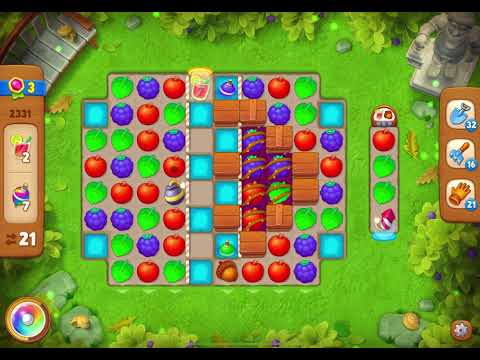 GardenScapes Level 2331 no boosters (27 moves)
