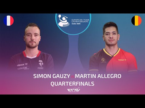 SIMON GAUZY (FRA) vs MARTIN ALLEGRO (BEL) | European Championships - Quarterfinals | Highlights