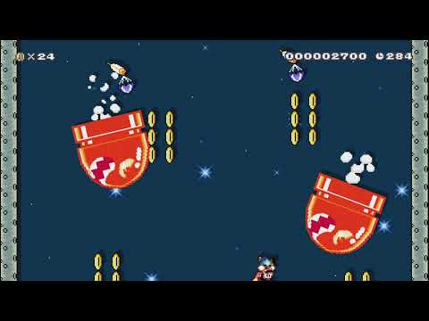 打ち上げマリオ   Launch MARIO by mng - Super Mario Maker 2 - No Commentary 1bu