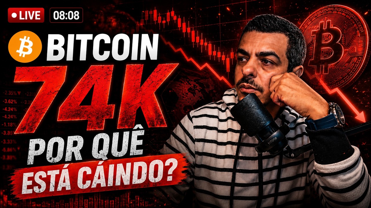 Bitcoin Hoje - Sabádo Por quê TUDO Está Caindo? - Analisando Mercado  - Bitcoin
