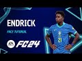 EA FC24 Player Creation Guide: ENDRICK (Updated) Lookalike Face Tutorial + Stats