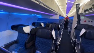 Trip Report | Delta Airlines New First Class Domestic Flight Onboard A321neo | Seattle to JFK